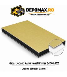 Placa BOND auriu periat/primer 3mm, 1500x3050mm, aluminiu 0.2mm